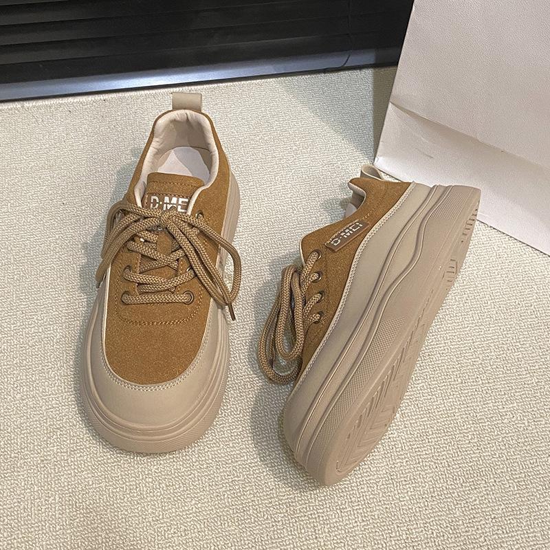 2025 Autumn New Versatile Fashion Casual Women's Shoes Retro Style Round Head Flat Bottom Comfortable and Lightweight Single Shoes