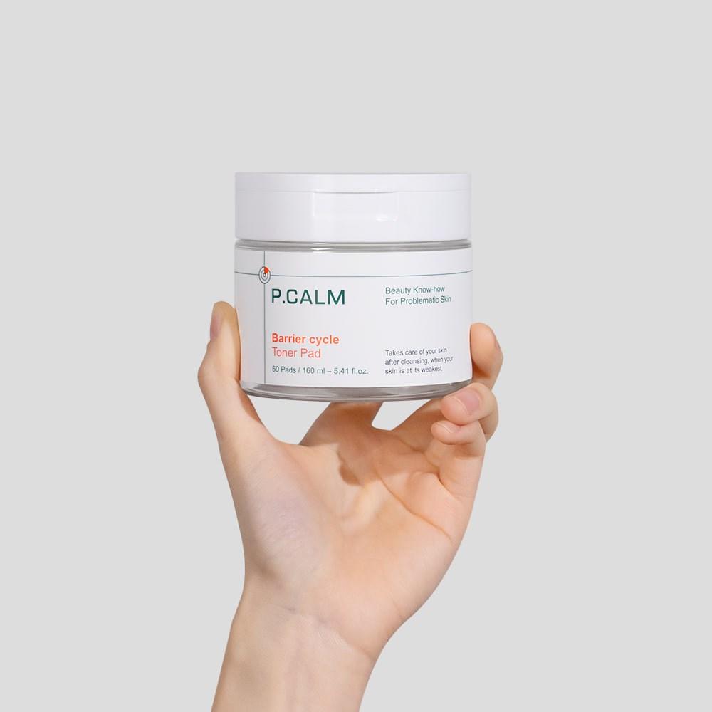 P.CALM Barrier Cycle Toner Pads 160ml, 60 pieces, 4ea