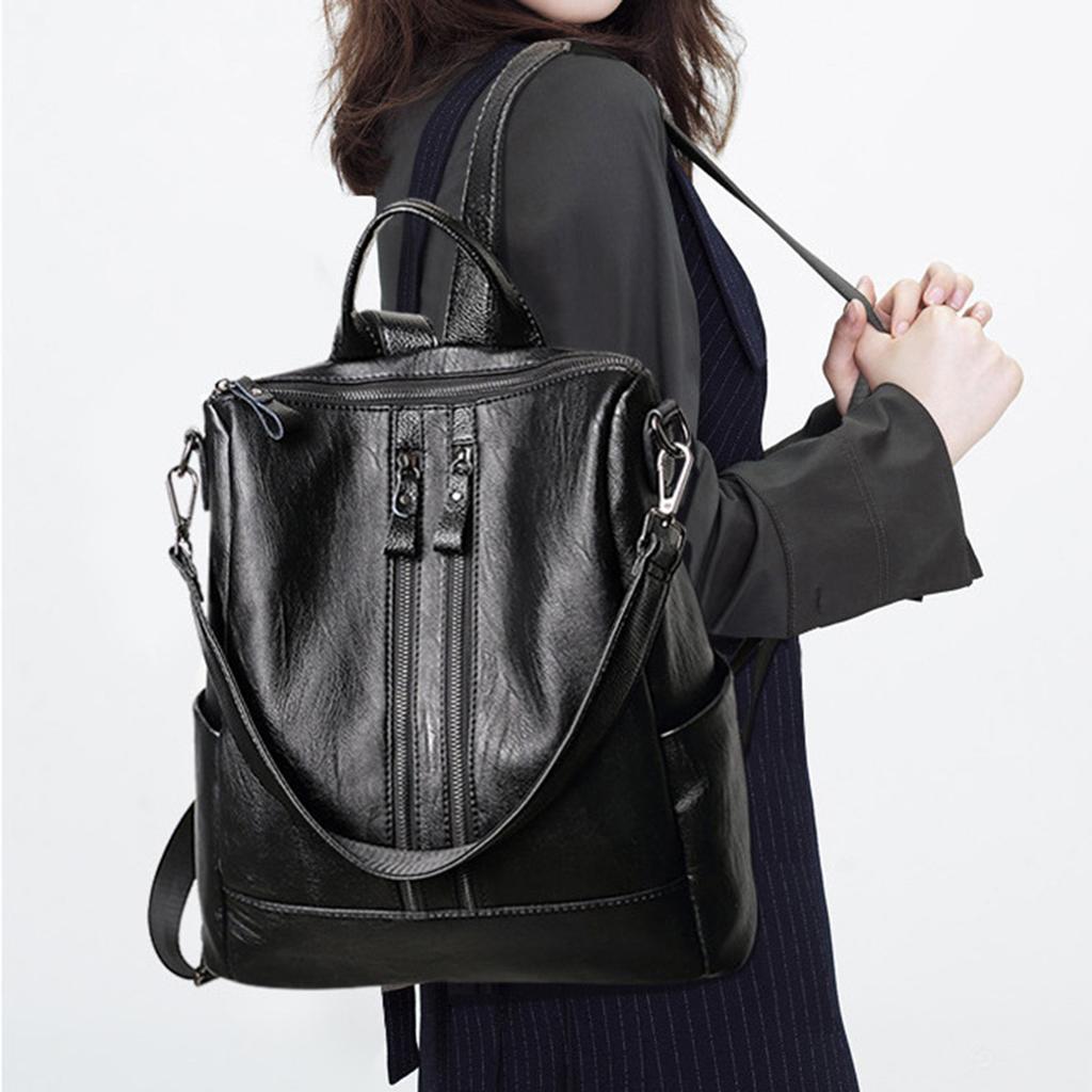 Backpack Large Capacity Ladies Travel Bag Fashionable Women Fashion Bag Trendy Casual Fashion Soft Leather Shoulder Bag Backpack
