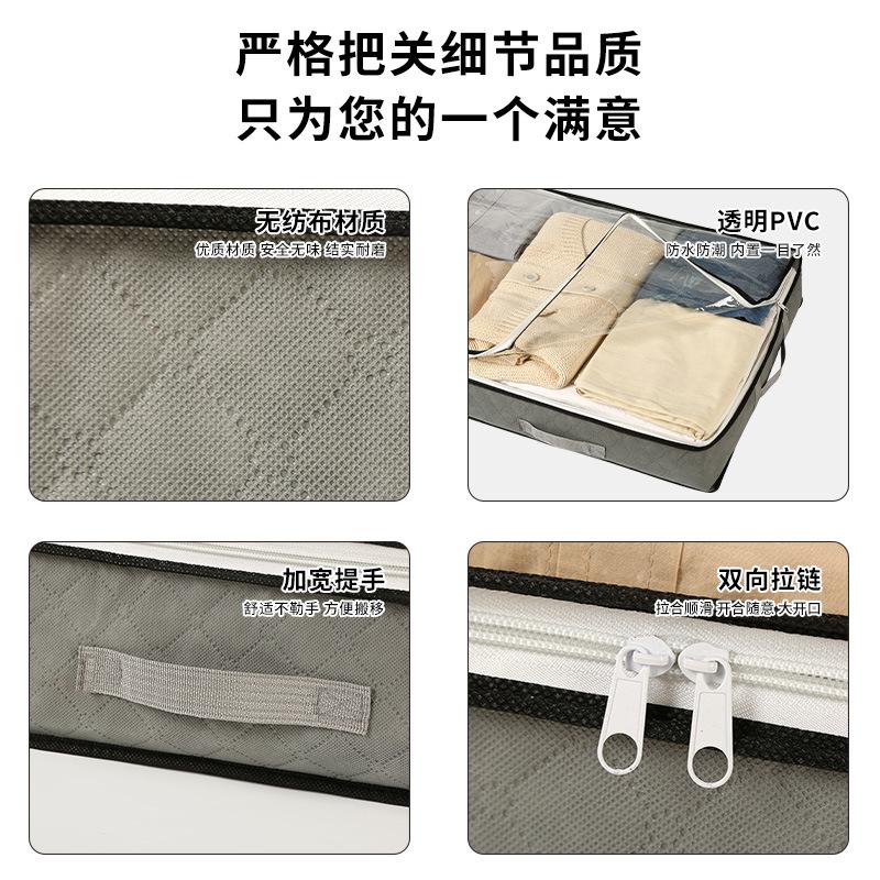 Сумки для хранения одежды, одеял, пледов под кроватью. Складной органайзер с прозрачным окошком.