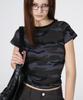 CHICKS Camo Slim Fit Basic T-Shirt Khaki