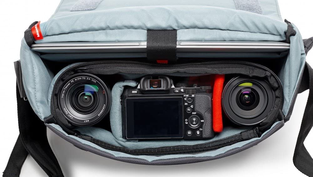 Сумка-мессенджер Manfrotto Manhattan Collection 8.3L Speedy 10 12" для хранения ПК с возможностью крепления на штативе, в комплекте чехол из водоотталкивающего материала MB MN-M-SD-10