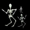 Страшный реквизит на Хэллоуин, светящийся висящий человеческий скелет, украшение для вечеринки на открытом воздухе
