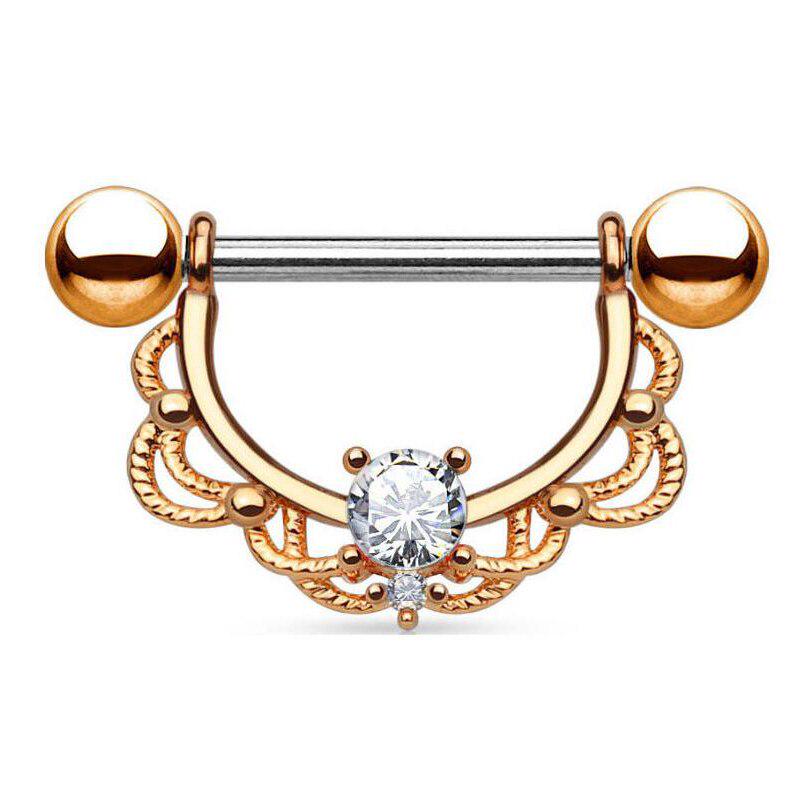 2 шт., кольцо для сосков со штангой, кольца для пирсинга, креативные украшения для тела в стиле панк, кольца с цирконом в форме сердца для женщин