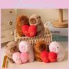 Cute Capybara Plush Keychain Adorable Heart Shaped Accessory For Students Gifts