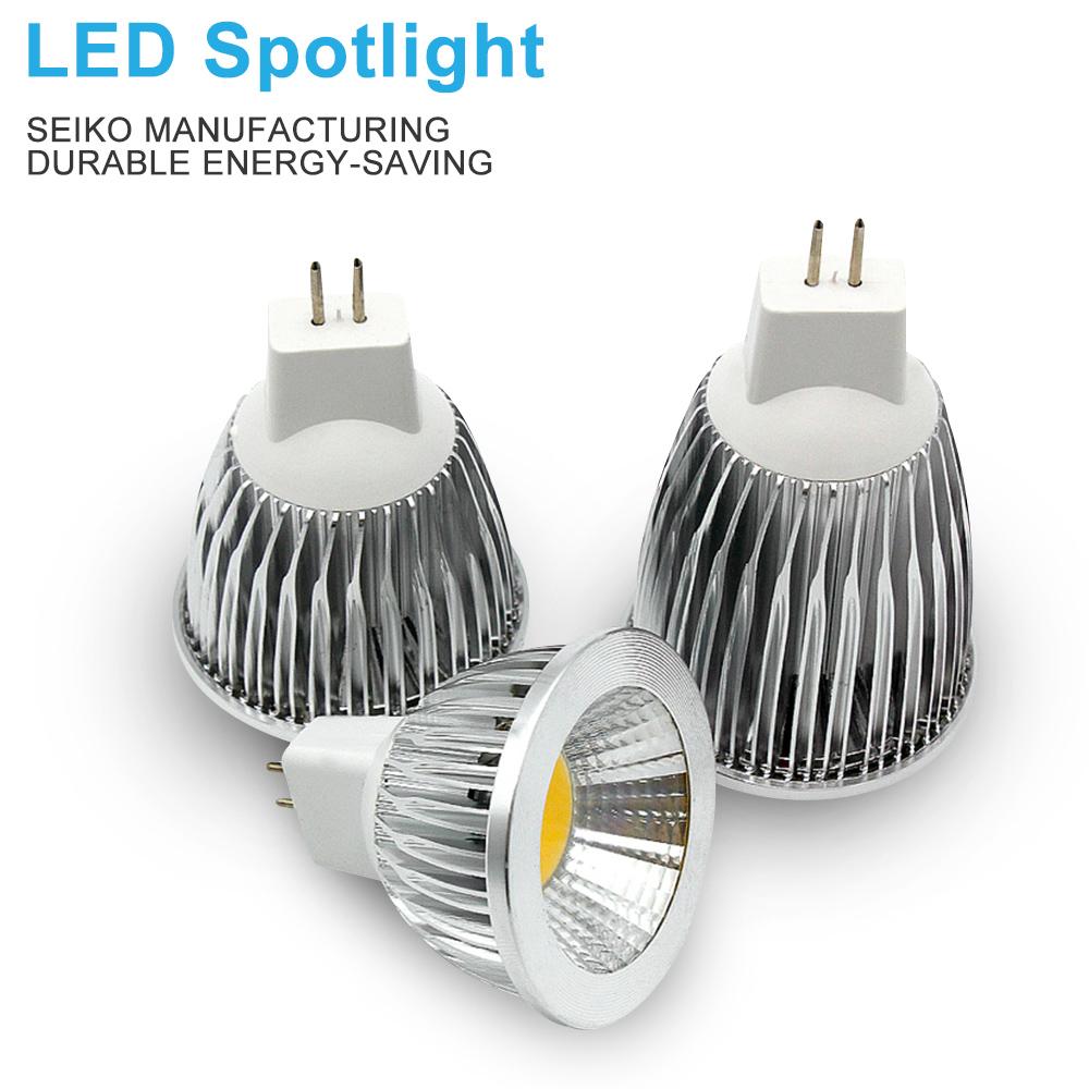 Супер яркая светодиодная лампа COB MR16 Светодиодная лампа 9 Вт 12 Вт 15 Вт Прожектор Spotlight DC 12 В