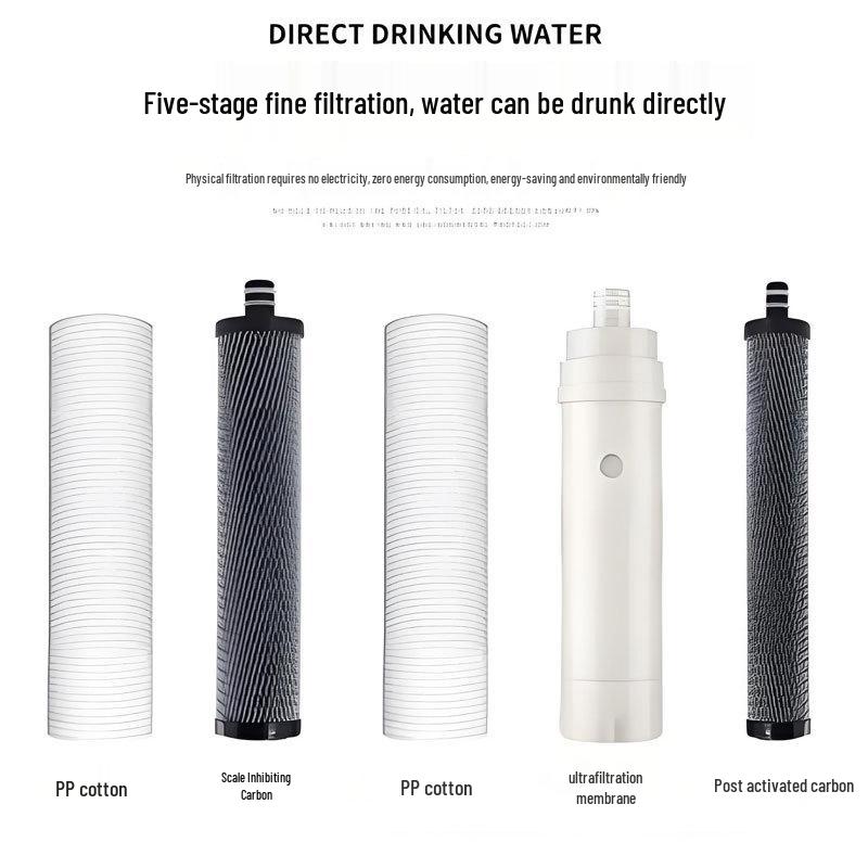 Пятиступенчатый ультрафильтрационный очиститель воды из нержавеющей стали для всего дома для питья напрямую