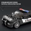 372 детали Строительные блоки Модель полицейской машины 1:24 Модели Полицейских Машин SWAT Настольные Украшения Коллекция Игрушки для Демонстрации Детям Праздничные Подарки