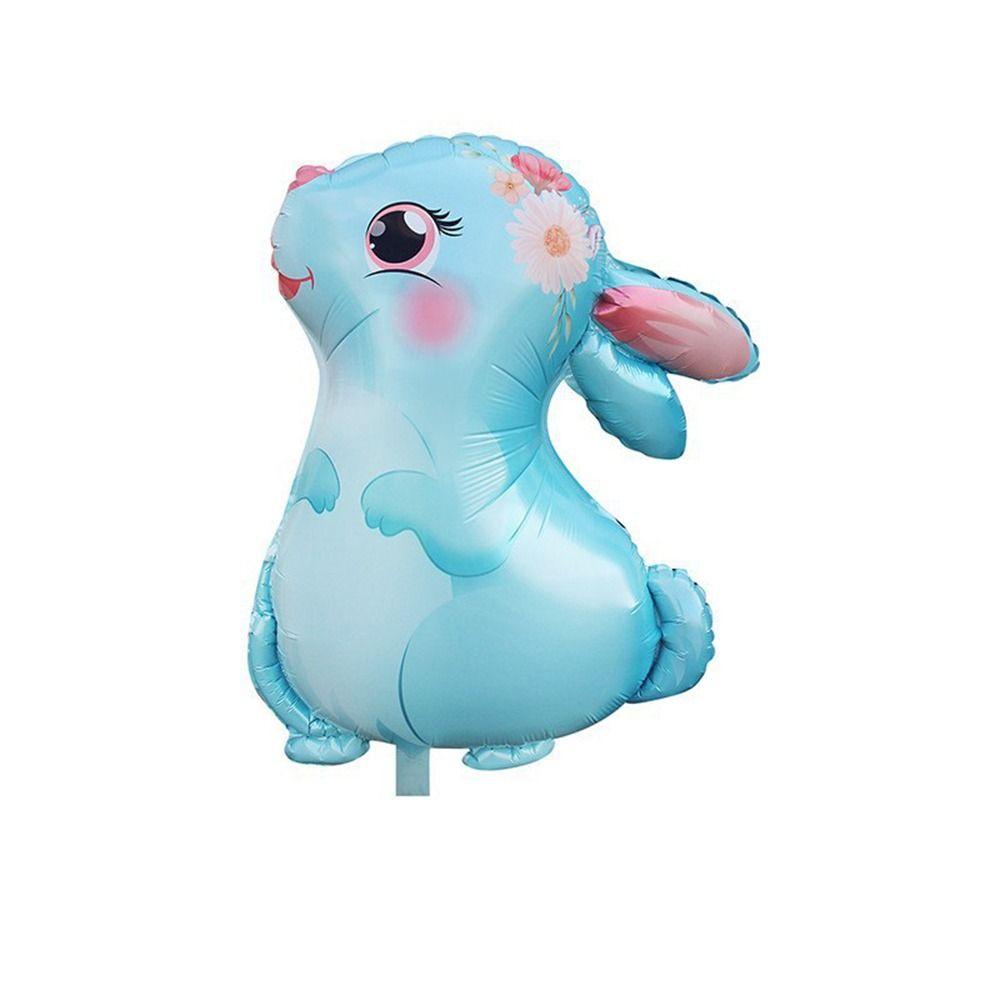 4 цвета, джунгли, животные, кролик, воздушный шар, мультяшная форма, алюминиевая пленка, воздушные шары для детской вечеринки