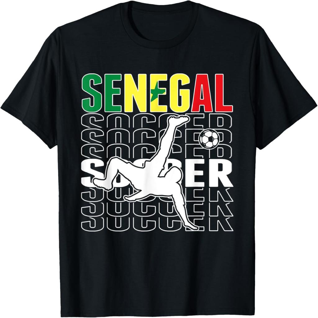 Сенегал Футбольные Фанаты Майка Гордые Сенегальские Любители Футбола Футболка(1)