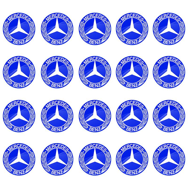 14mm Car Key Emblem Stickers Auto Control Key Logo Decals For Mercedes Benz E260 E200 E300 W205 W212 W166 W176 W242 S212 X166