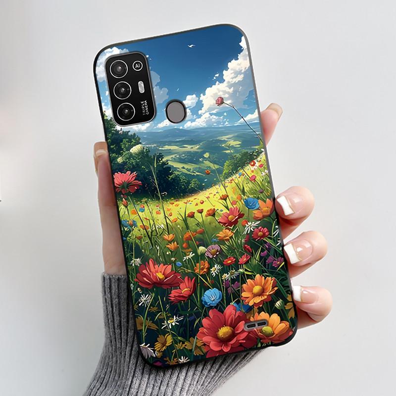Чехол для ZTE Blade A52 Чехол для ZTE BladeA52 Задняя крышка Силиконовый Мягкий Черный ТПУ Роскошный Дракон Милый Крутой Мальчики Девочки Бампер Накладка на Телефон