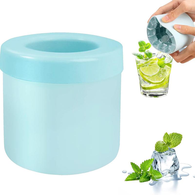 Ice Bucket Cup Mold Silicone Ice Cube Tray Food Grade Quickly Freeze Ice Cube Maker Ice Bucket Whiskey Kitchen Accessories