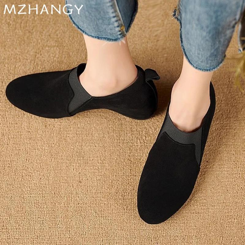 Wedges Women Suede Shoes Fashion New Casual Ankle Boots Woman 2024 Trend Winter Loafers Shoes Walking Cozy Mujer De Zapatillas