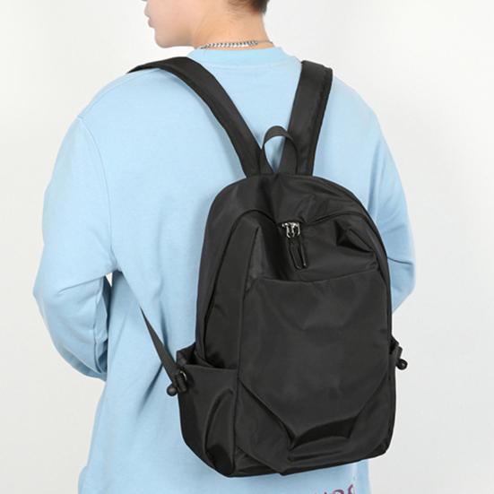 Однотонный рюкзак для мужчин и женщин из водонепроницаемой ткани Оксфорд, школьная сумка