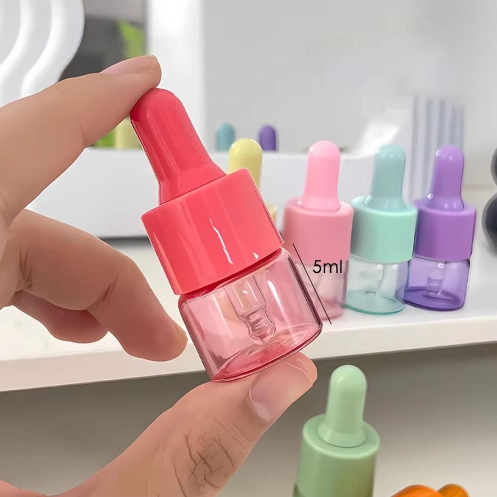 7pcs/set 5/10ml Essential Oil Bottle Glass Perfume Container Vials Mini Dropper Bottle For Cosmetic