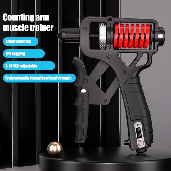 Grip Strength Trainer Adjustable Distance/Resistance Ergonomic Non-Slip Rubber Hand Gripper Hand Grip Forearm Strengthener with Counter