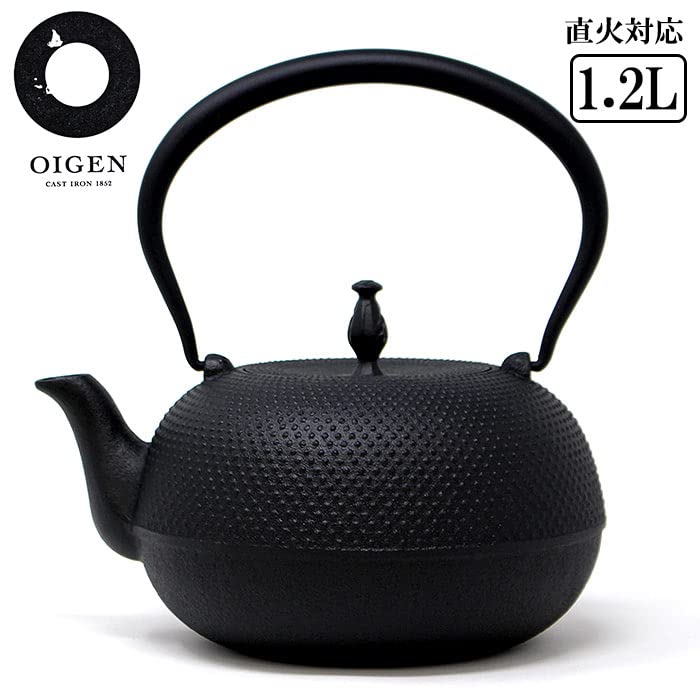 In OIGEN Nanbu Iron Kettle Nanbu Ironware Mizuki Arale Made In Japan Open Fire Z Honjien [Made Japan] 1.2L /Ra/