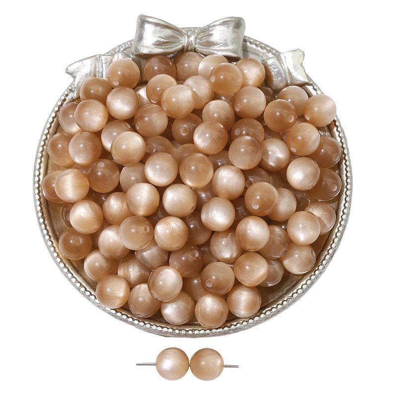 Бусины из смолы кошачий глаз для самодельных украшений: Круглые бусины для браслетов и ожерелий