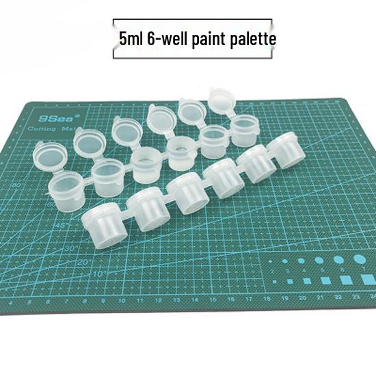 Набор палитр для рисования «Цветущая слива»: Включает Большую, Среднюю и Маленькую емкости для акварели, гуаши, масла, акрила и китайской живописи.