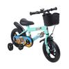 12 Inch Kids Bike Stable Riding High Carbon Steel Frame Baby Bicycle with Training Wheels for 2?6 Years Old Children Green