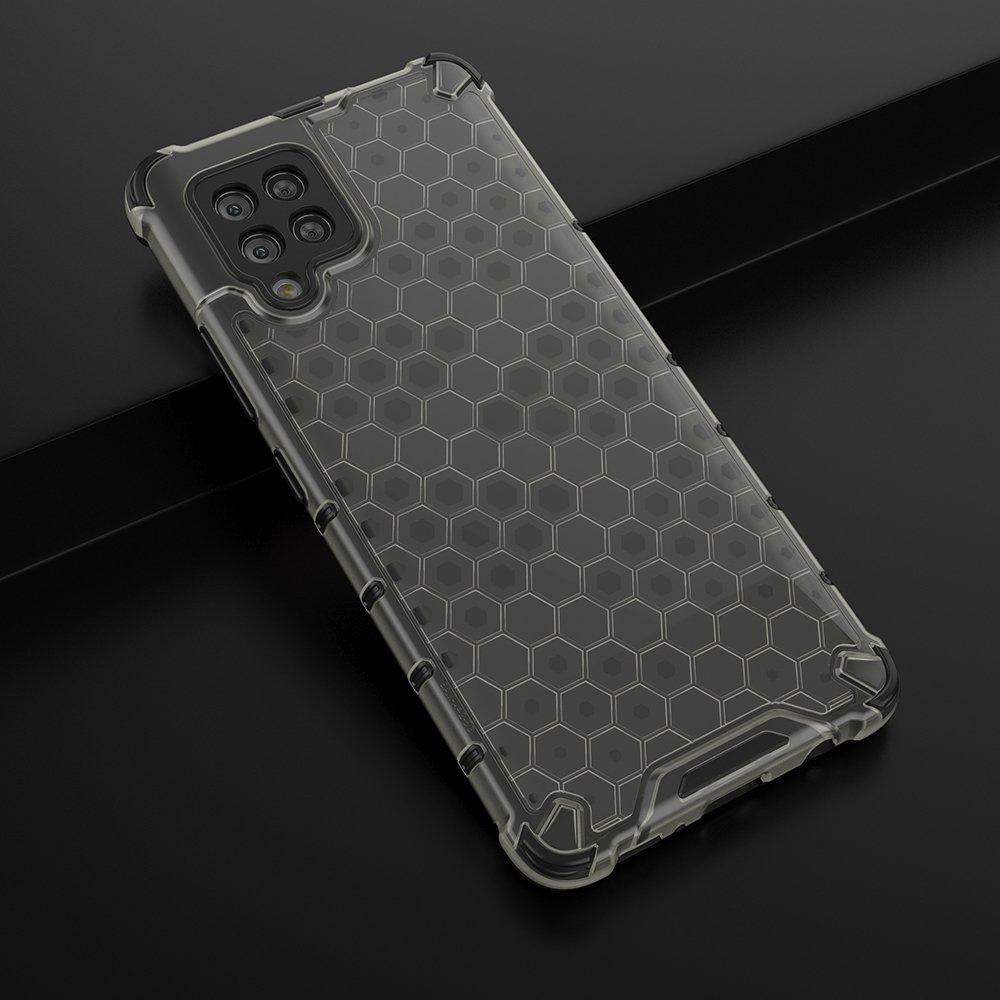 Samsung Galaxy A42 5G Rugged Honeycomb Case with Gel Frame - Black