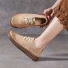 Женские туфли из натуральной кожи, весенние, из лицевой коровьей кожи, универсальные, повседневные, в стиле ретро, немецкие тренировочные туфли
