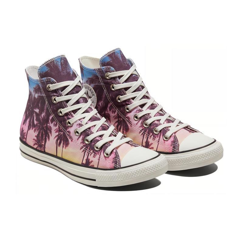 Converse Chuck Taylor All Star Удобные и универсальные высокие эспадрильи унисекс Sunset Palm