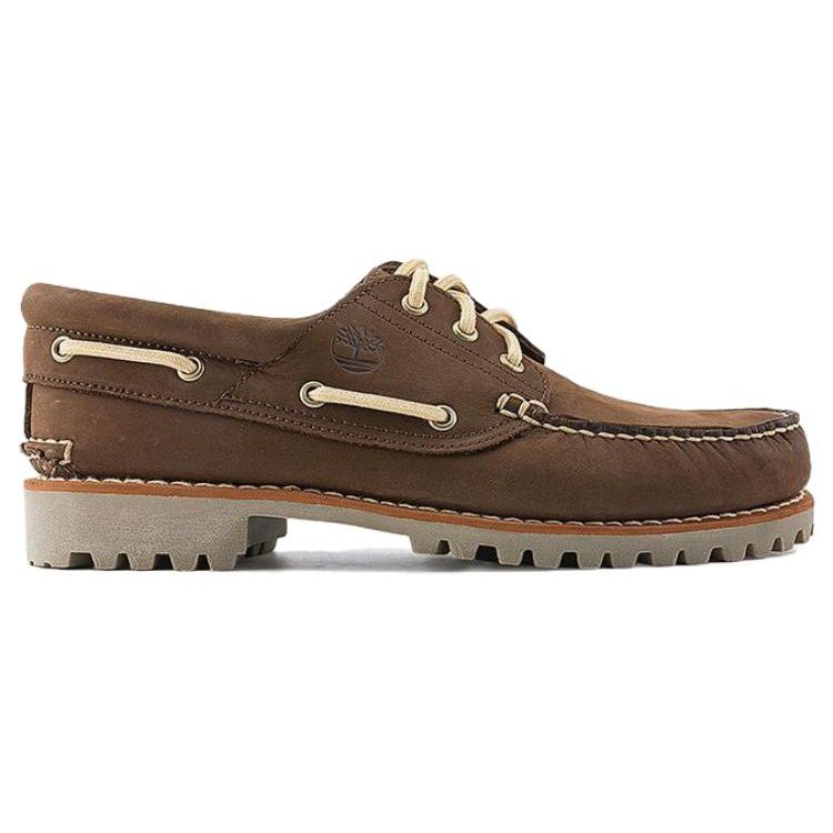 Timberland Кожаные удобные универсальные нескользящие прочные низкие повседневные туфли мужские туфли темно-коричневого цвета A5WC9