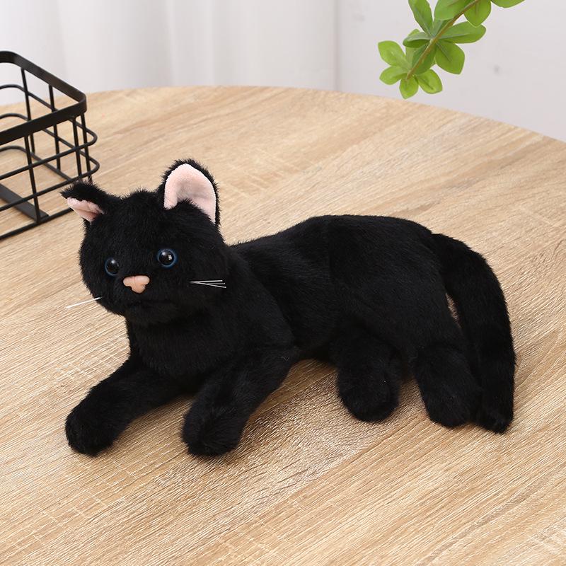3D Cute Meowing Kitten Plush Doll - Stuffed Animal & Home Ornament, Perfect Birthday Gift