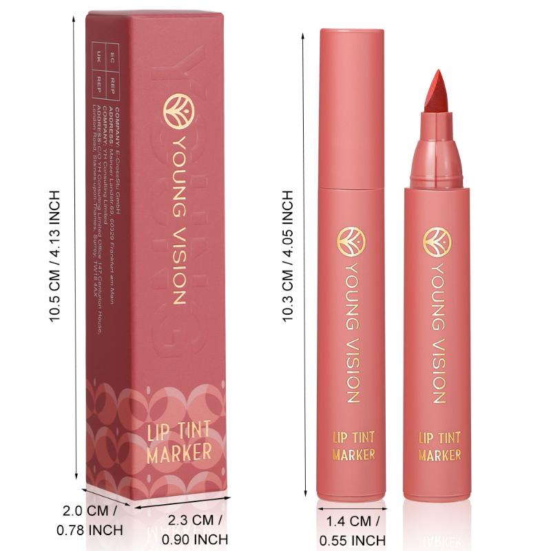 Стойкий матовый карандаш для губ и набор пятен для губ в 6 цветовых оттенках – оставайся красивой весь день!