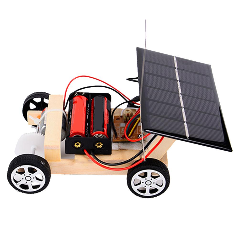 Kids Educational RC Toys DIY Assembled Solar Remote Control Car Set