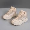 ZY0018 New Winter Platform Cotton Shoes Women's Shoes Warm Color Matching Height Simple Velvet Student Cotton Shoes