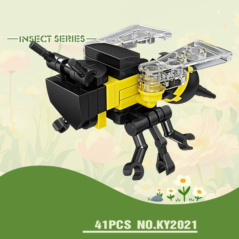 10ni1 Insect Animals Figures Mini Scorpion Butterfly Dragonfly Building Blocks Toy 3D Constructor Bricks For Kids Boys Gift Toy
