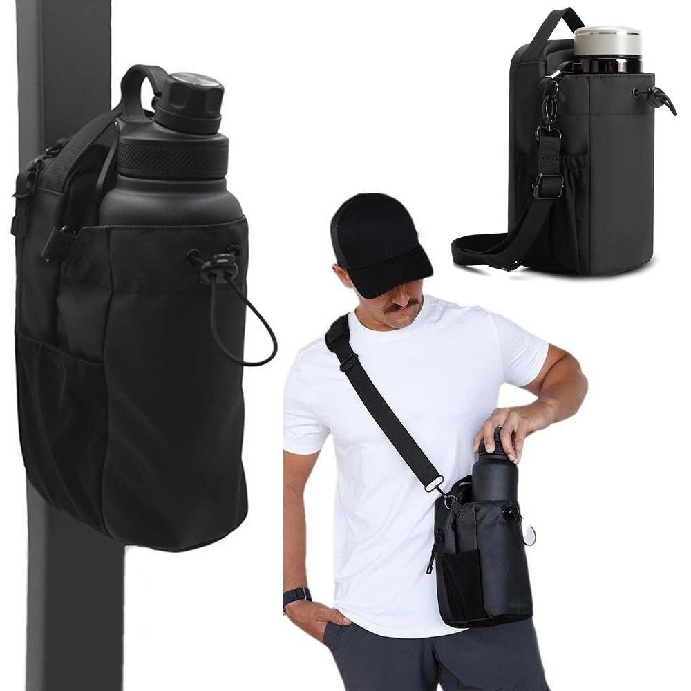 Large Capacity Gym Specific Water Cup Holder with Shoulder Strap Magnet Gym Bag Outdoor Sports