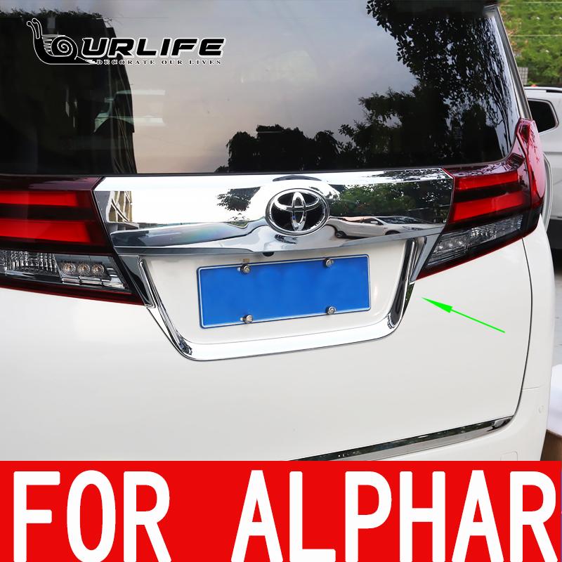 Накладка на рамку заднего номерного знака для Toyota Alphard 30 AH30 2015 2016 2017 2018, Стайлинг автомобиля