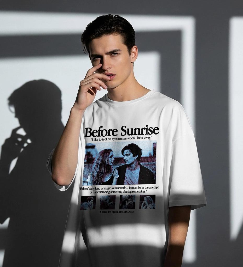 Before Sunrise (1995) Movie T-Shirt Ethan Hawke Romance Film Tee, Richard Link