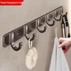 No-Drill Adhesive Hook: Wall-Mounted Towel Rack for Bathroom or Kitchen
