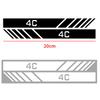 UHNPV1 TFLGX1 2PCS Car Side Rearview Mirror Body Decoration Sticker Decal Styling For Alfa Romeo TZ3 Sportiva Stelvio 147 156 Auto Accessories