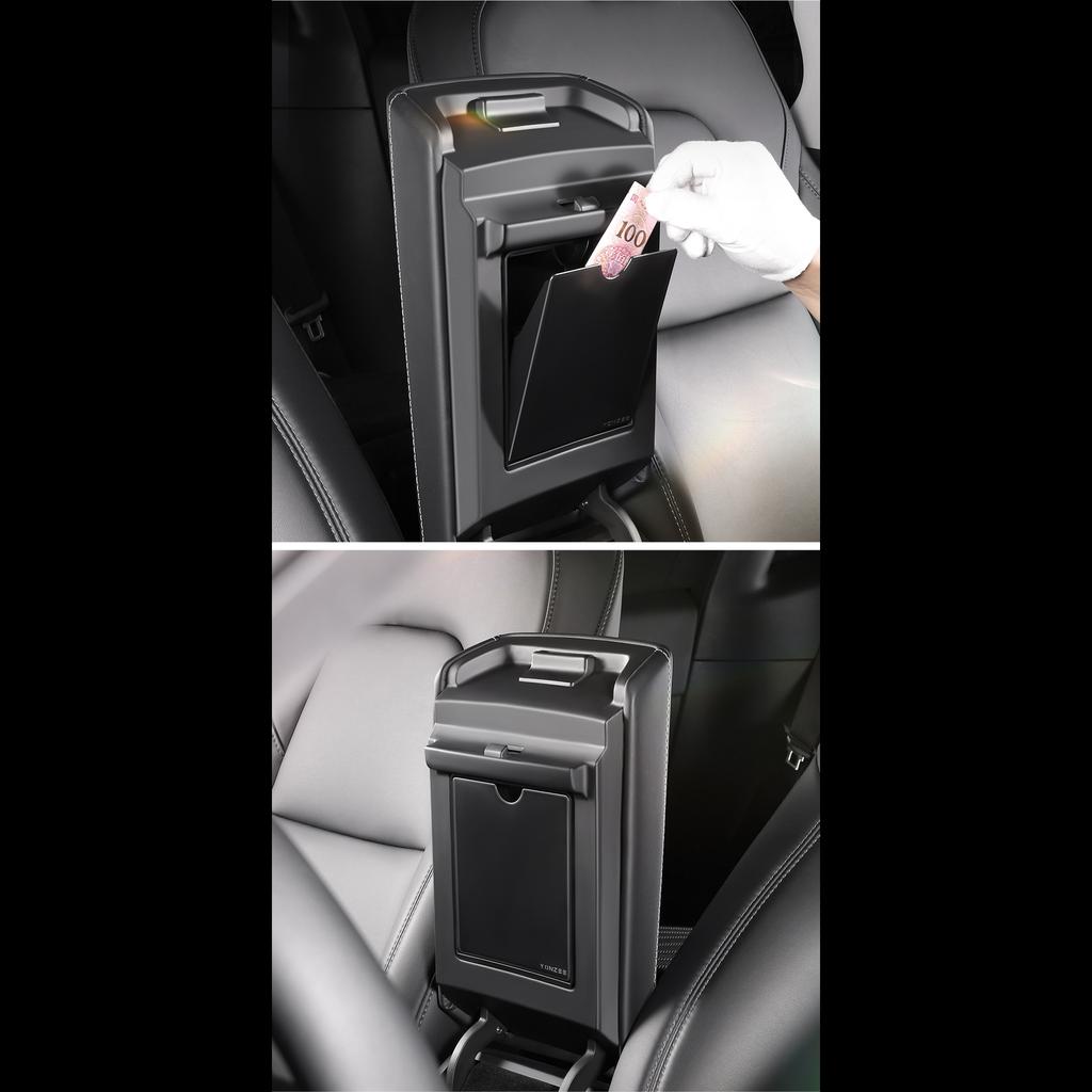 Для Tesla Model 3 Model Y 2022 2023 Центральная консоль подлокотник Магнитный скрытый ящик для хранения Органайзер Коробка автомобильные аксессуары