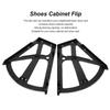 1Pcs Black Large Capacity Shoe Cabinet Flip Shoe Rack Hinge YL
