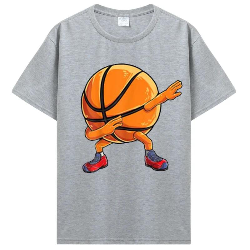Баскетбольный мяч Dabbing Funny Men Women Sports Player Dab T-Shirt Basketball-Lover Graphic Tee Cotton Tops Streetwear Clothing