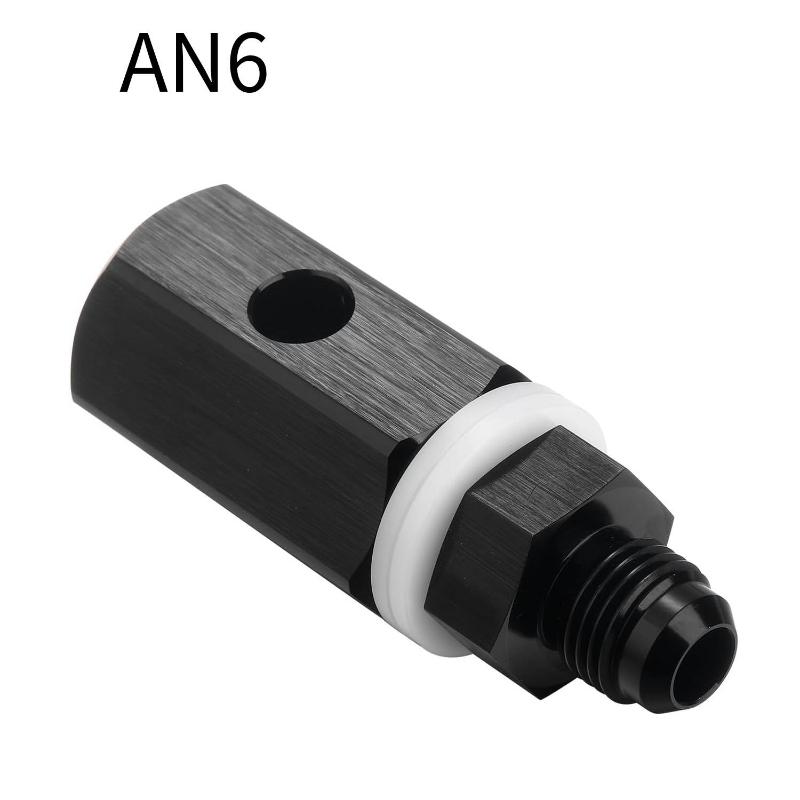 6An 8An 10An Male Fuel Cell Tank Rollover Vent Valve Aluminum Anodized Fuel Cell Vent Roll Over Valve Mounted Fitting Adapter