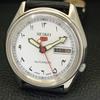АВТОМАТИЧЕСКИЕ ВИНТАЖНЫЕ ЧАСЫ SEIKO 5 ЯПОНИЯ 7005A МУЖСКИЕ АРАБСКИЕ БЕЛЫЙ ЦИФЕРБЛАТ a702440-5