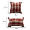 Multiple Sizes Throw Pillowcover Classic Cushion Cover Soft Christmas Plaid Pillowcase  Sofa/Bed