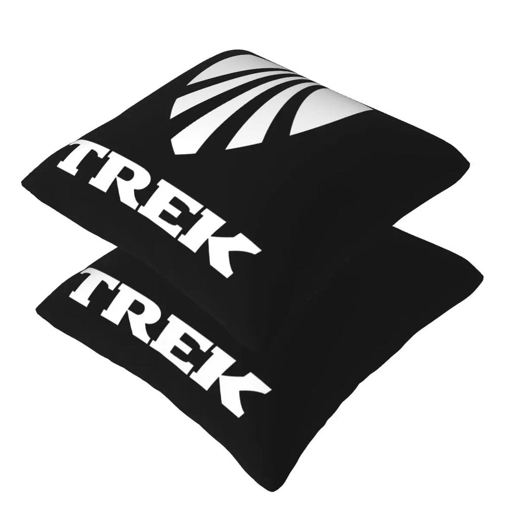 Trek Bike Logo 2 pcs Square Pillowcase Pillow Cover Cushion Zip Decorative Comfort Throw Pillow for Home Car