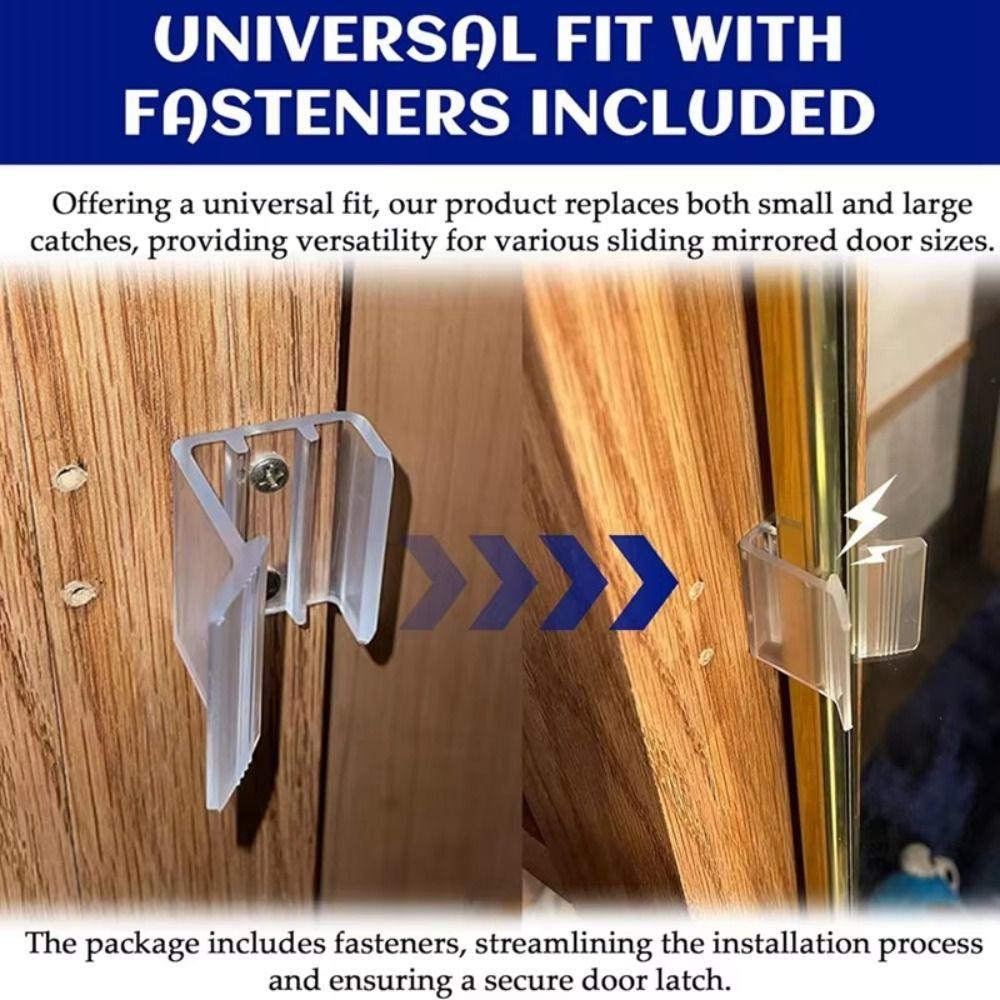 Reduce Noise RV Sliding Door Bolt Universal RV Accessories RV Transparent Handle  Outdoors