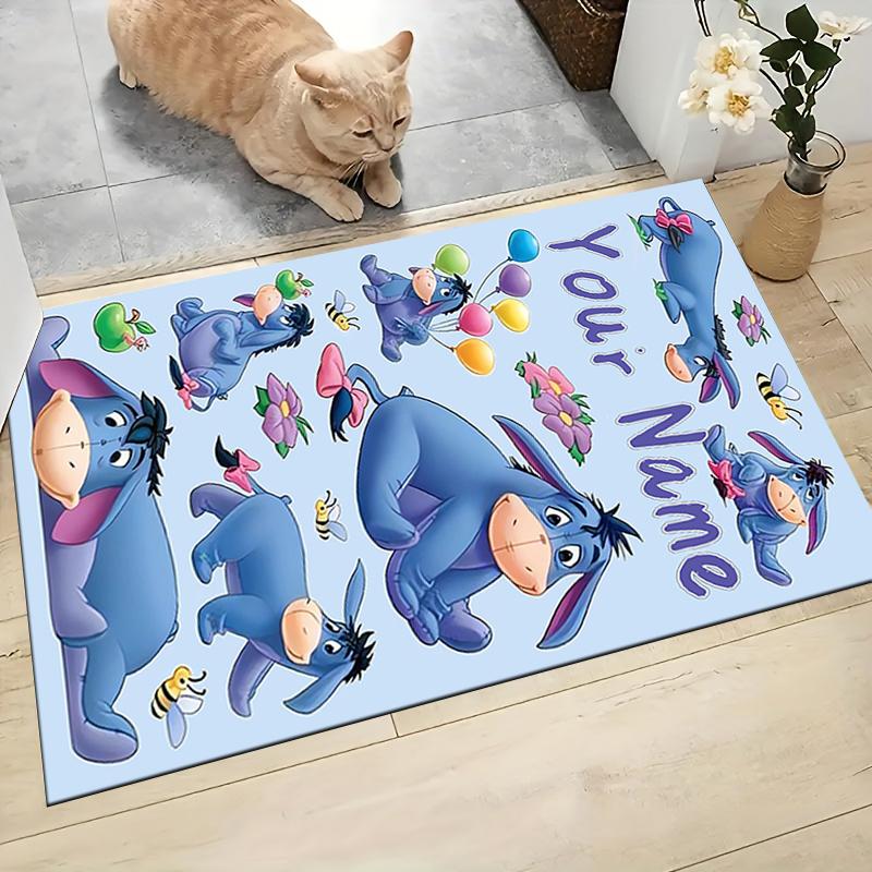 Custom Name Stitch's Sweet Delight Carpet Rug Customizable Soft Washable Anti-Slip Home Living Room Sofa Mats Personalized Rug. 0909366