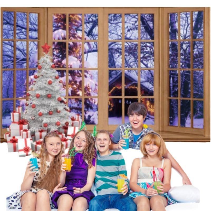 Children's Christmas Photography Backdrop Cloth With Various Designs