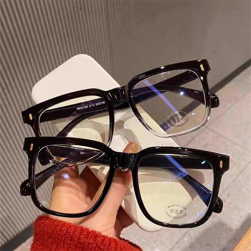 Классическая простая черная оправа для компьютерных очков для студентов, женщин, мужчин, прозрачная оправа для очков, очки для защиты от синего света